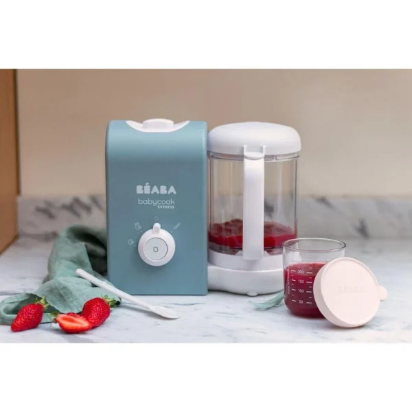 Babycook Express 4-en-1 éco Conçu Bleu Baltique – Beaba Boutique officielle 5