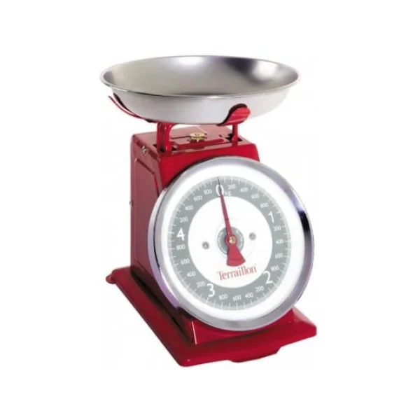 Balance De Cuisine TERRAILLON Tradition 500 Rouge soldes pas cher 1