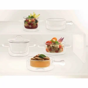 Pas Cher Magasin Soldes Casserole En Verre Double Paroi 12 Cl (x2) Luigi Bormioli THERMIC GLASS 10