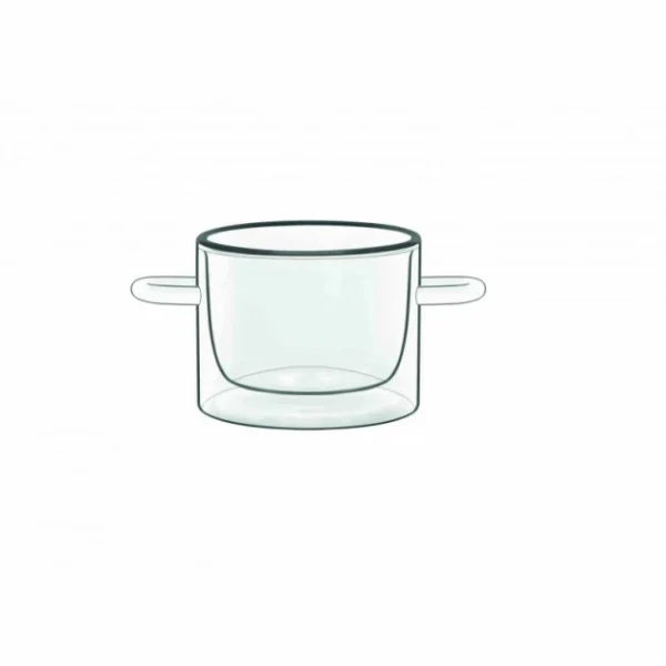 Pas Cher Magasin Soldes Casserole En Verre Double Paroi 12 Cl (x2) Luigi Bormioli THERMIC GLASS 1