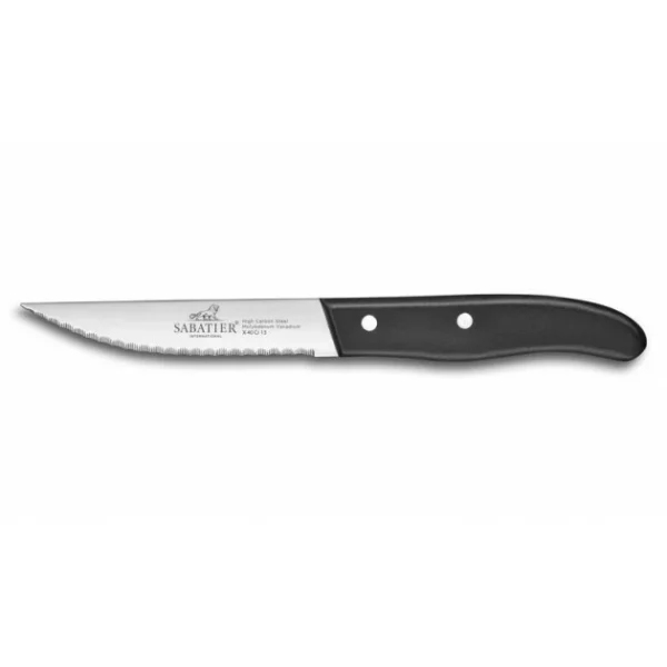 Couteau à Steak Dallas 12,5 Cm Sabatier Manche Noir offre spéciale 1