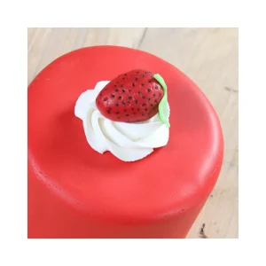 DLUO Courte Pâte à Sucre Rouge Goût Fraise 250g Funcakes vente à bas prix 6