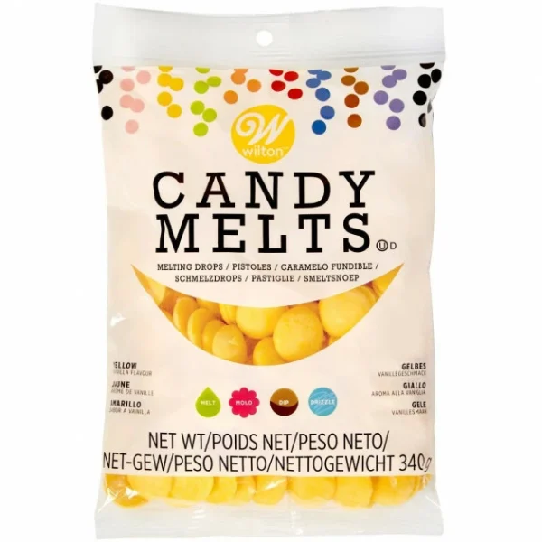 magasin pour DLUO Dépassée Candy Melts Jaune 340 G Wilton 1