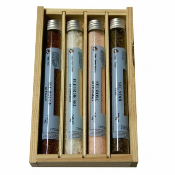qualité supérieure FIN DE SERIE Coffret Cadeau 4 Sels Natures Le Comptoir Colonial 1