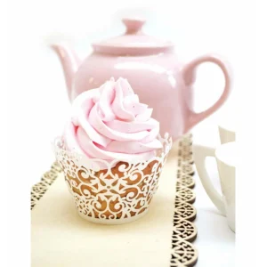 FIN DE SERIE Contour Cupcake Dentelle Blanc X12 Scrapcooking boutique 18