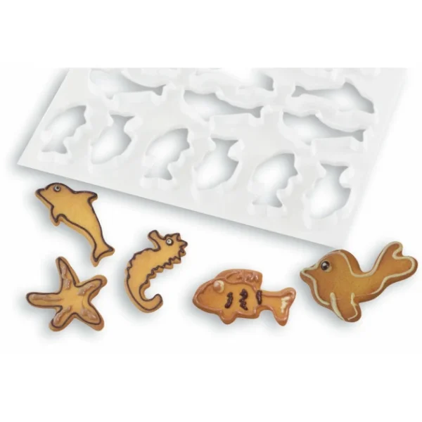site pas cher MALLARD FERRIERE FIN DE SERIE Plaque Découpoirs Animaux Marins 1
