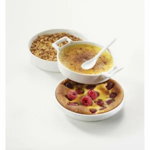 boutiqued pas cher FIN DE SERIE Ramequin Crème Brûlée Blanc 12,5×11,5 Cm Belle Cuisine Revol 7