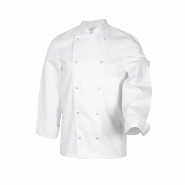 FIN DE SERIE Veste De Cuisine Mixte Blanc MELBOURNE T.5 Robur pas cher en ligne 1