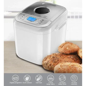 meilleur cadeau Machine à Pain BAKER Gris Inox 1KG 600W 7