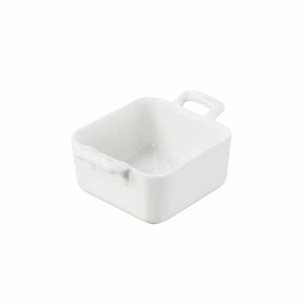 marque pas cher Mini Ramequin Carré Blanc 7×7 Cm Belle Cuisine Revol 1