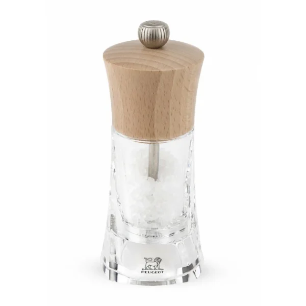 soldes luxe Moulin à Sel Oléron 14 Cm Transparent-Bois Naturel Peugeot 1