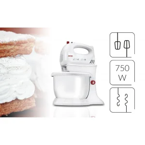 MPM Pétrin à Pâtisserie Avec Cuve Rotative 3,4 L, 5 Vitesses + Turbo 75… Pas Cher soldes France 9