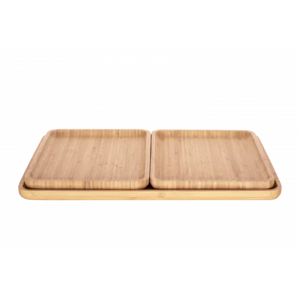 Plateau De Service En Bambou 42 X 30 Cm Pebbly boutique pas cher 3