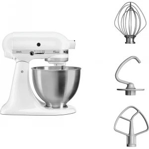 grossiste en ligne KitchenAid Robot Pâtissier à Tête Inclinable 4.3 Litres – Blanc 15