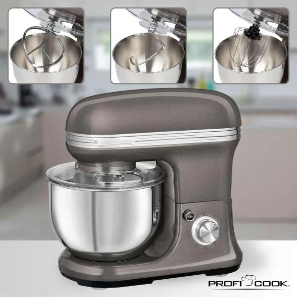 à prix imbattables Robot Pâtissier Boulangerie Cuisine Ménager Multifonction Bol 5L 120… 3