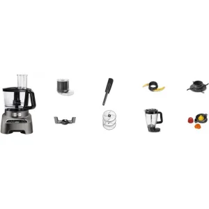 Moulinex Robot Multifonction Double Force FP827E10 Argent + 10 Accessoires solde en ligne 13