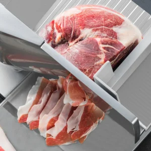 vente luxe pas cher Trancheuse De Viande Électrique Charcuterie 25cm Pain Légumes Fromag… 13